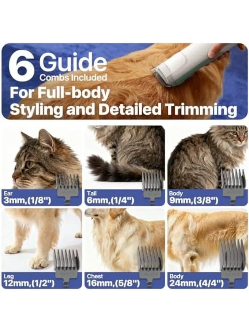 Dog Grooming Vacuum Kit with 15000Pa Suction, Shedding Brush & 2L Capacity